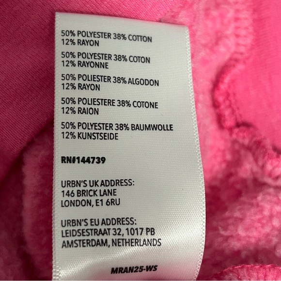 Anthropologie Zodiac Sweatshirt Virgo Pink The Carolita by Midnight Rider Small - Picture 8 of 10